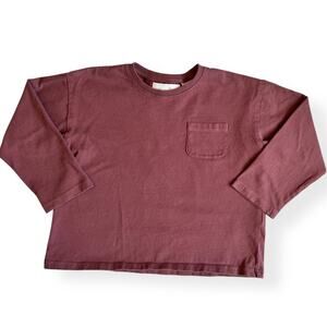Zara Girls Long Sleeve Pocket Tee 4-5